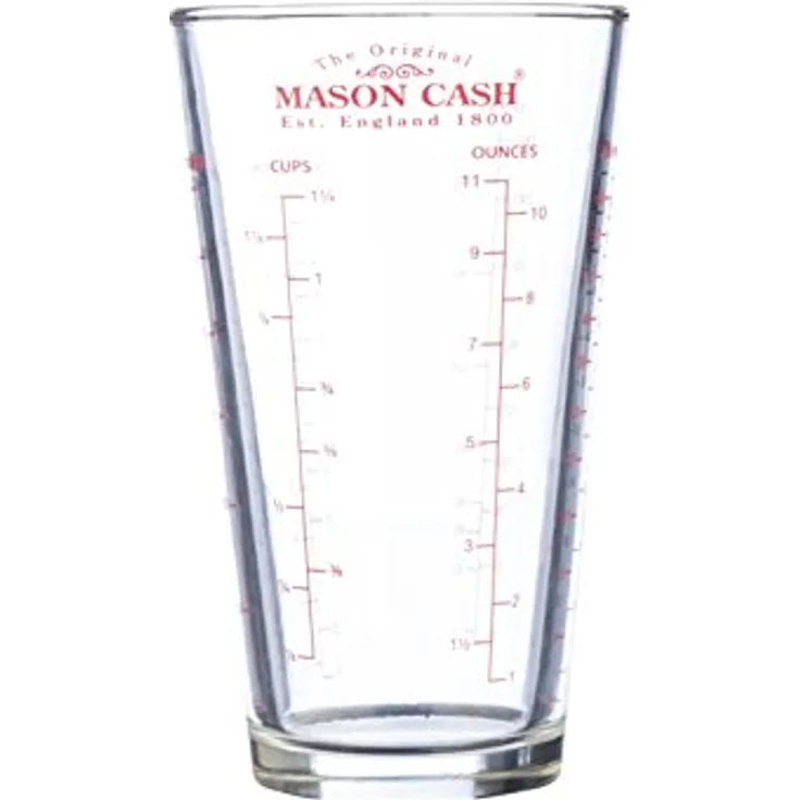 Mason Cash Messbecher, Borosilikatglas, transparent, 8,5 x 8,5 x 14,5 cm, 350 ml