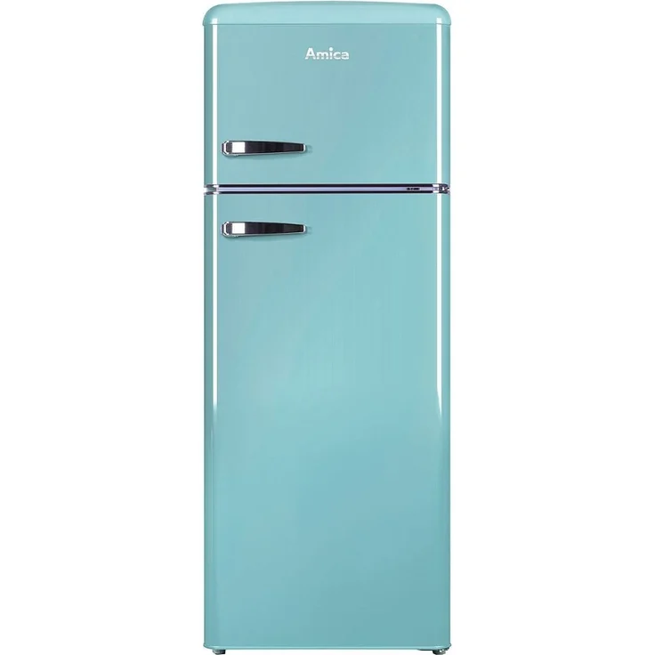 Amica KGC 15632 T Kühl-Gefrierkombination, freistehend, türkis, LED, Lagerzeit bei Störung 12 h, Breite 55 cm – Bild 1