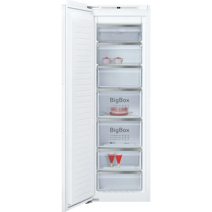 Neff GI7813CF0 Gefrierschrank, Einbau, weiß, NoFrost, Breite 55.8 cm, Energieklasse F