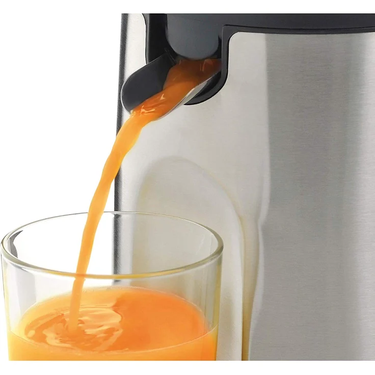 WMF Stelio Saftpresse elektrisch, Zitruspresse, Orangenpresse, 85 Watt, 2 Presskegel, Tropfstopp, Siebeinsatz, edelstahl matt – Bild 8