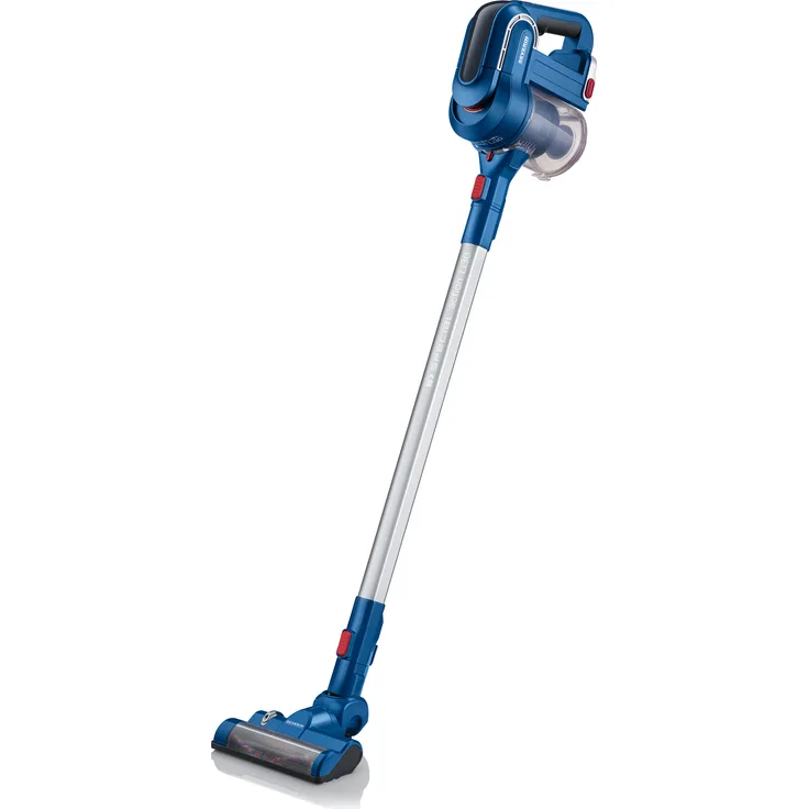 Severin HV 7158, Beutelloser Hand- und Stielsauger mit Elektrobürste, 22,2V Lithium-Ionen Akku, SŽSPECIAL carPET & carpets Li 30, Blau-Rot  - Preisvergleich