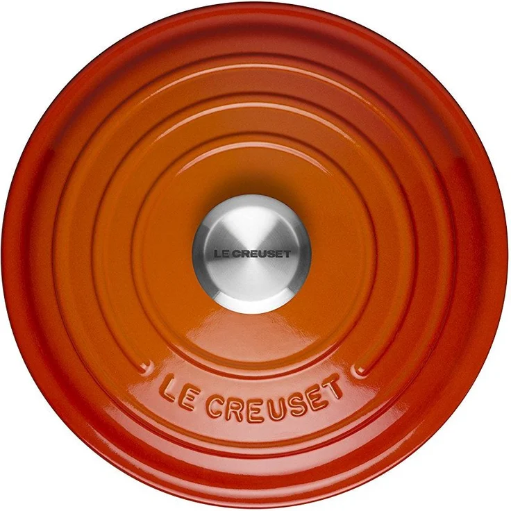 Le Creuset Signature Gusseisen Gourmet-Profitopf, Rund, Ø 30 cm, 3,2 l, Für alle Herdarten inkl. Induktion geeignet, Ofenrot – Bild 2