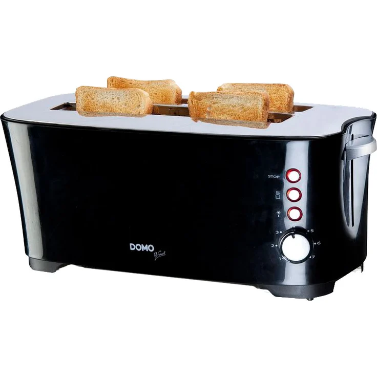 Domo DO961T Toaster, Edelstahl rostfrei