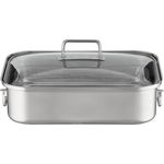 Rösle Bräter rechteckig Expertiso , Bratentopf, Topf, Edelstahl 18-10, 28 x 38 cm, 91946