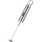 RÖSLE Milchaufschäumer, Edelstahl, Aufhängering, 2 Geschwindigkeiten, bateriebetrieben