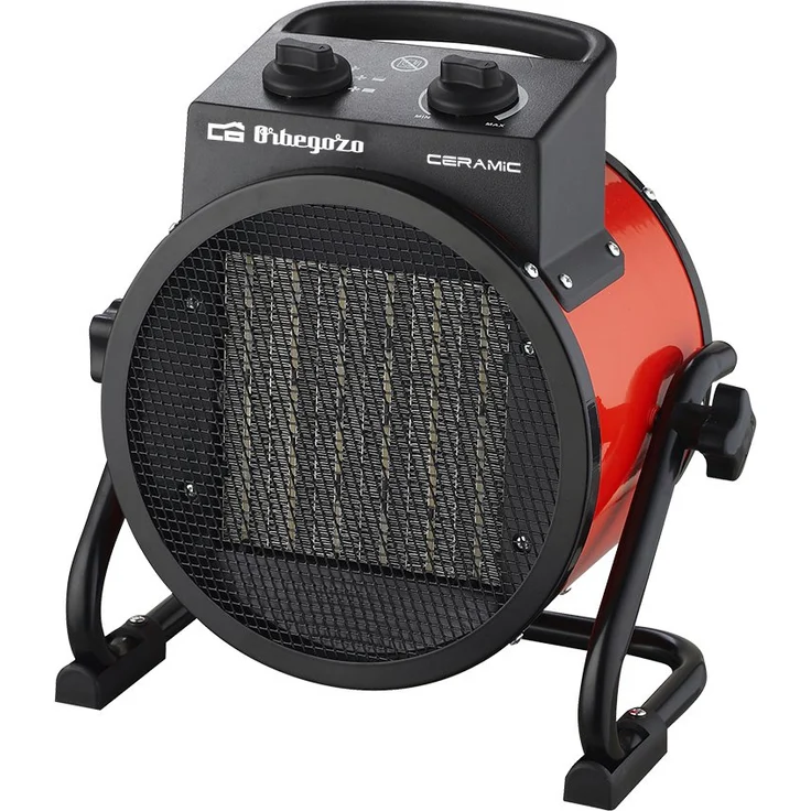Orbegozo Heizlüfter 3000 W schwarz-rot, Heizlüfter