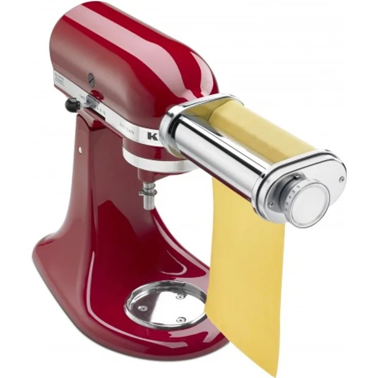 KitchenAid 5KSMPSA Nudelroller 1-teiliges-Set, Pasta-Aufsatz mit 9 Einstellungsstufen für Teigwaren, aus Edelstahl, Pasta-Roller