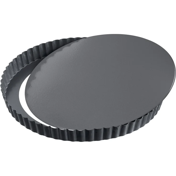 Kaiser La Forme Plus Tarteform mit Hebeboden 28 cm, Quiche Backform mit Wellenrand, leboden, antihaftbeschichtet, schnittfest – Bild 1