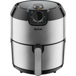 Tefal Easy Fry Classic EY201D Freistehende Heißluftfritteuse, Frittieren ohne Öl, 4,2 Liter Volumen, silber, Edelstahl, 1500 Watt, spülmaschinenfest