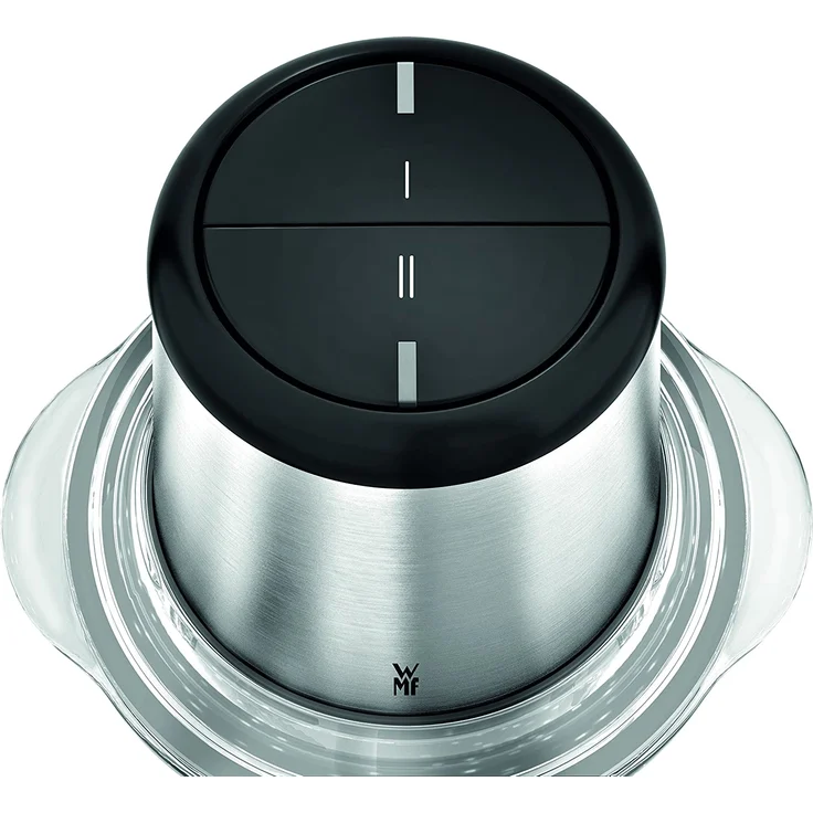 WMF Kult X Edition Zerkleinerer (320 W, mit Glasbehälter, 2 Geschwindigkeitsstufen) cromargan matt-silber – Bild 2