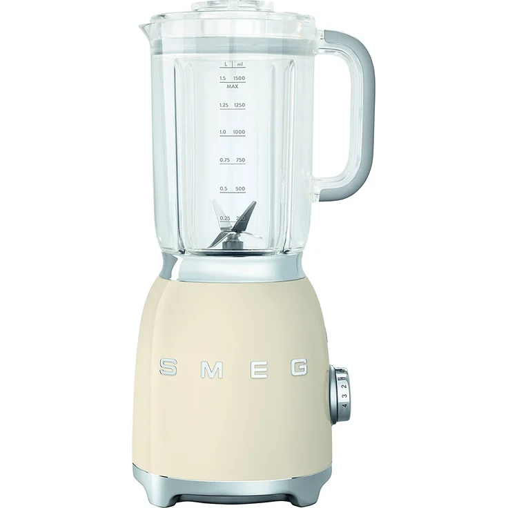 Smeg BLF01CREU Standmixer, 800W, 1,5 L, 5 Geschwindigkeiten, creme – Bild 1