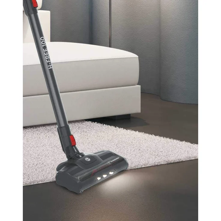 Hoover Akku-Hand- und Stielstaubsauger H-Free 100 Home, HF122RH mit Tool an Bord, große Staubbehälterkapazität, schnelle Bürstenfreigabe und LED-Leuchten an der Bodendüse – Bild 5