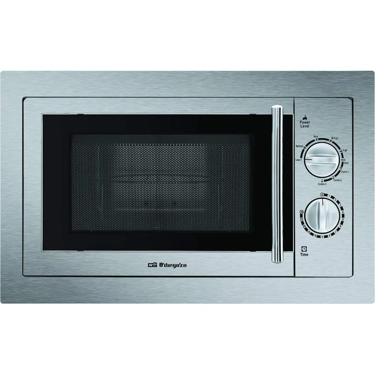 Orbegozo MIG 2033 Mikrowelle mit integriertem Grill aus Edelstahl, 20 Liter Fassungsvermögen, 9 Leistungsstufen, Leistung 800 W Mikrowelle und 1000 W Grill – Bild 1