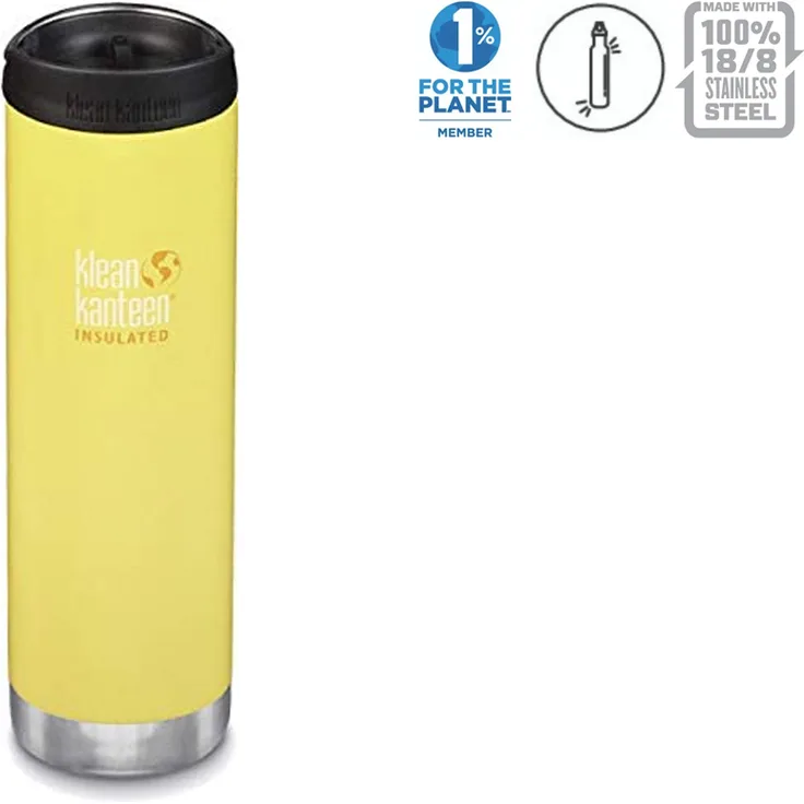 Klean Kanteen Unisex – Erwachsene TKWide VI Trinkflasche, Buttercup, 592ml