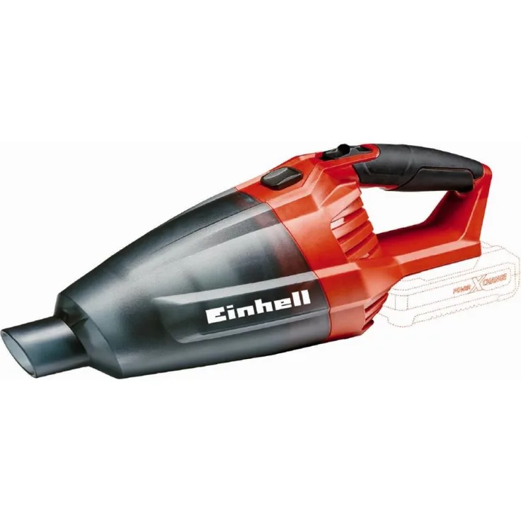 Einhell Akku-Handstaubsauger TE-VC 18 Li-Solo Power X-Change PXC (Lithium-Ionen, 540 ml-Staubfangbehälter, inkl. 3 Düsen, Verlängerung, Wandhalterung, ohne Akku und Ladegerät)