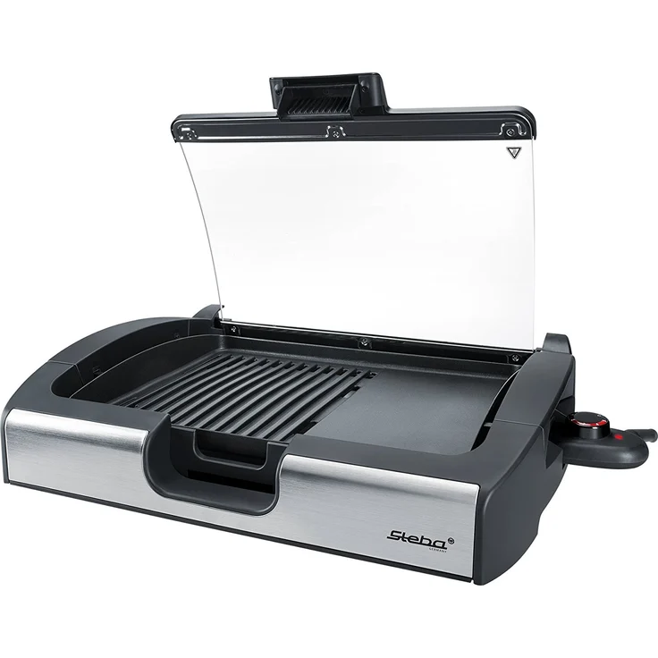 Steba VG200 Tischgrill, 40 x 29 cm, Grillplatte mit Glasdeckel, 2200 Watt – Bild 5