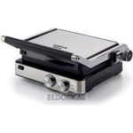 Ariete 1918 Elektrogrill Grill&Taste, 2000 W, abnehmbare Grillplatten, schwimmende Platte, 5 Temperaturstufen, Öffnung 180 Grad, Griff mit Kaltgriff, Platte 29 x 23 cm, Edelstahl