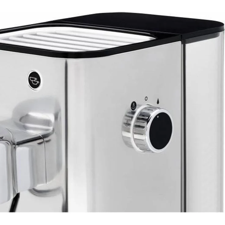WMF Lumero Siebträger Espressomaschine 1400 Watt, 3 Einsätzen, für 1-2 Tassen Espresso, auch für Pads, 15 bar, Tassenabstellfläche, Milchaufschäumdüse, edelstahl matt – Bild 6