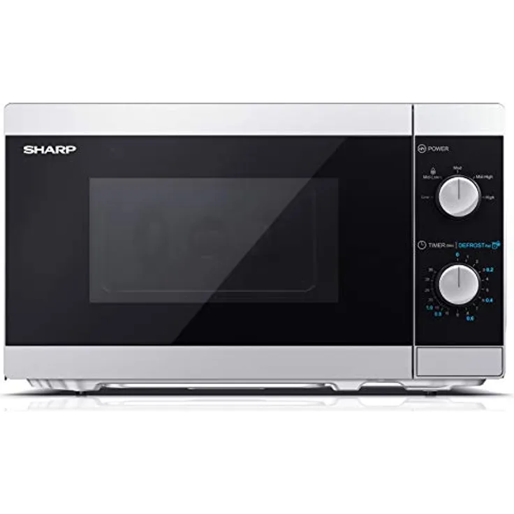 Sharp YC-MS01E-S Mikrowelle, Standgerät, 20 Liter Garraum, 800 Watt, Auftauen