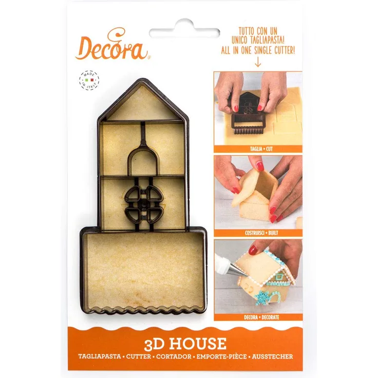 0255050 DECORA AUSSTECHER AUS KUNSTOFF 3D HAUS