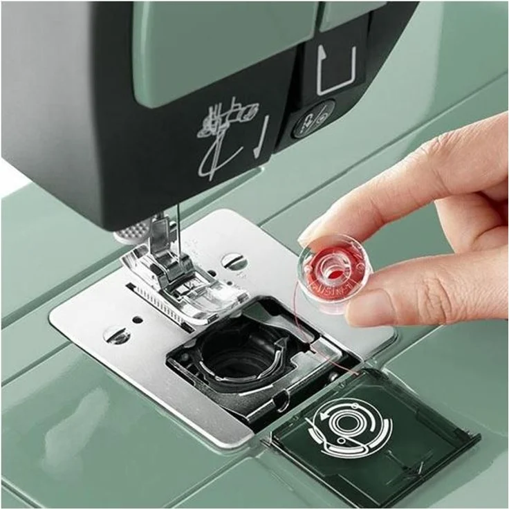 Toyota Oekaki50G Kreativ Freiarm Nähmaschine Oekaki mit 50 Programmen und Freihandstickfunktion hellblau Freiarm-Nähmaschine, hellblau – Bild 9