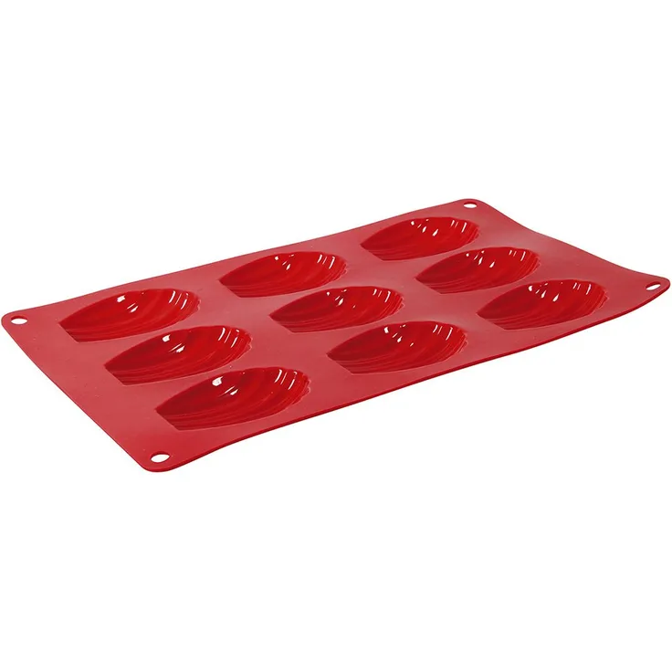Crealys 513006 ? Backform für 9 Muffins Palette Candy, Rot