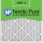 Nordic Pure 10 x 10 x 1 m13-2 Merv 13 AC Ofen Filter 10 x 10 x 1 Plissee Merv 13 AC Ofen Filter 2 Stück