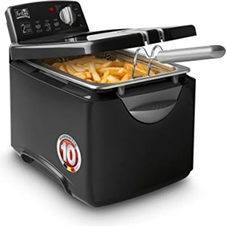 Fritel Turbo SF 4178 Fritteuse, 3 Liter Fassungsvermögen, 2300 Watt, schwarz
