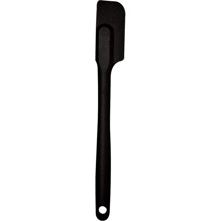 Mastrad Silikonschaber Klein, Teigschaber, Küchenschaber, Küchenutensil, Silikon, Schwarz, F10300