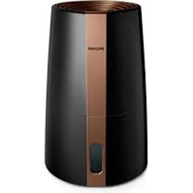 Philips Luftbefeuchter 3000 Serie HU3918-10 (bis zu 45m², hygienische NanoCloud-Technologie, leiser Nachtmodus, Automodus, 3 Liter Wasserbehälter) schwarz – Bild 1