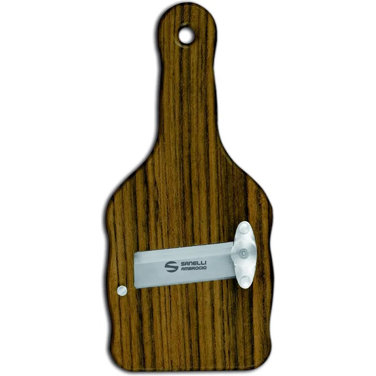 Sanelli Ambrogio 1730.000 Affettatartufi Ovangkol-aus Edelstahl mit glatter Klinge, Holz, Braun, 23.0 x 9.0 x 2.5 cm
