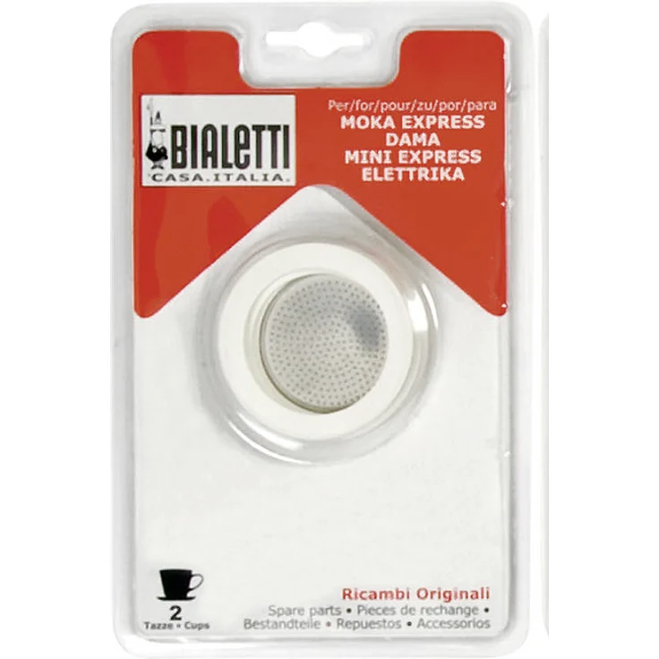 Bialetti 800002 Espressokocher, Aluminium, Weiß