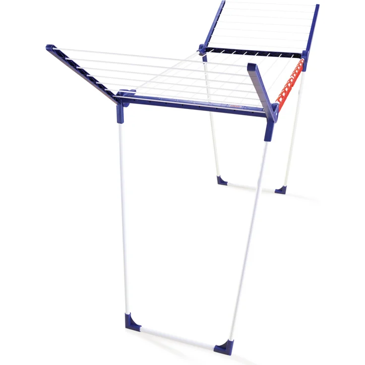 Leifheit Standtrockner Pegasus 160 Solid Slim, Wäscheständer mit Flügeln für lange Wäschestücke, 16m Trockenlänge für 1-2 Wäscheladungen, besonders schmaler Flügelwäschetrockner passt durch enge Türen, energiesparend – Bild 5