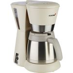 Korona 10225 Kaffeemaschine sand-grau-creme ? Filter-Maschine, mit Thermoskanne, 8 Tassen, 800 Watt