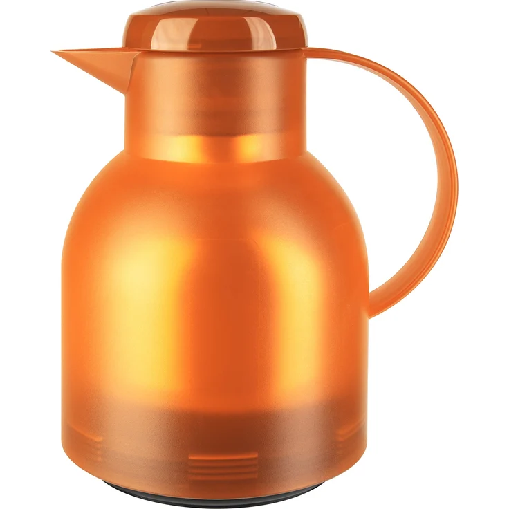 Emsa 504234 Samba Isolierkanne (1 Liter, Schraubverschluss, 12h heiß, 24h kalt) orange – Bild 1