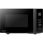 Toshiba MV-MG20T (BK) Mikrowelle, Standgerät, 800 Watt, 20 Liter Garraum, Schwarz