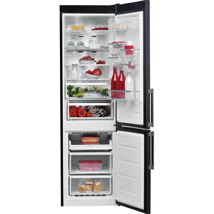 Bauknecht KGDNF 20C GDSX Kühl-Gefrierkombination, freistehend, schwarz, NoFrost, Breite 59.5 cm – Bild 2