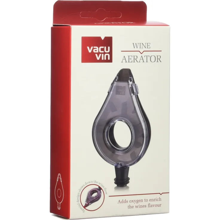 Vacu Vin Weinbelüfter Wine Areator Weinausgießer, Kunststoff, Grau, 8X 15,6X 3,2 cm