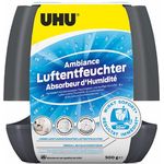 UHU Luftentfeuchter Ambiance, Bekämpft Feuchtigkeit und Schimmel in Wohnräumen von bis zu 50 m³, 500 g, anthrazit