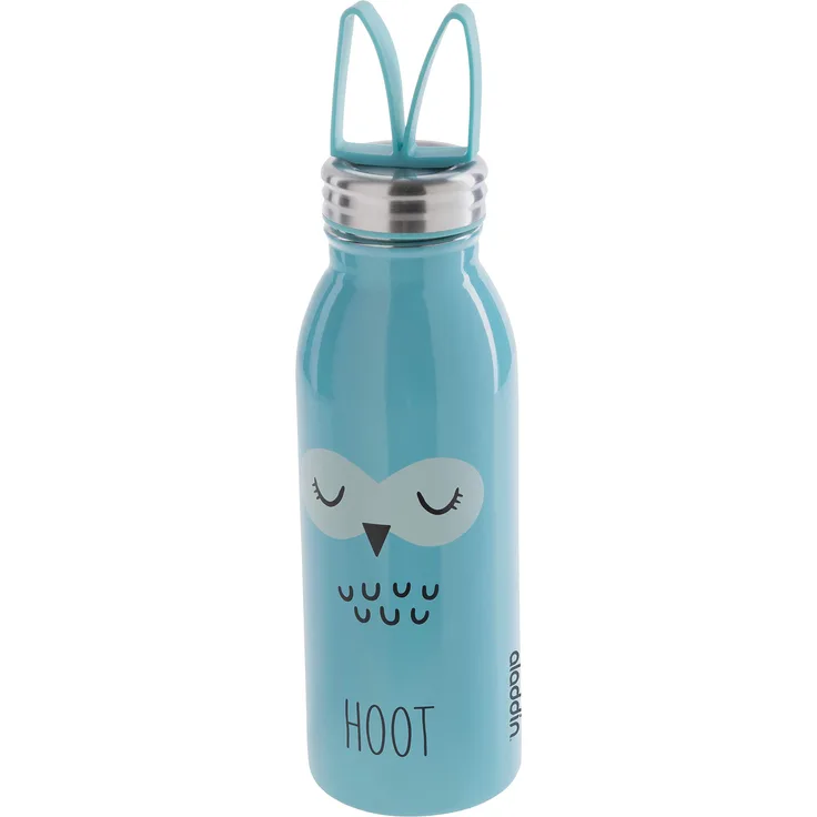 ALADDIN Thermosflasche, Edelstahl, Eule, 0,43 Liter