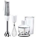 Braun MQ535 Multiquick Stabmixer weiß-grau, Edelstahl