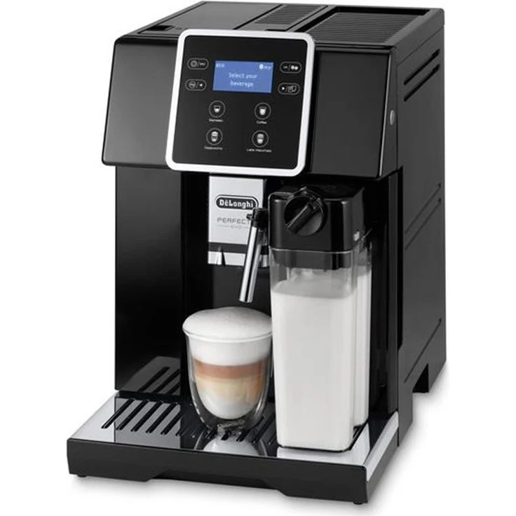 De'Longhi ESAM 420.40.B Perfecta Evo Kaffeevollautomat, integriertes Kegelmahlwerk, 1450 Watt, schwarz, mit Milchsystem – Bild 4