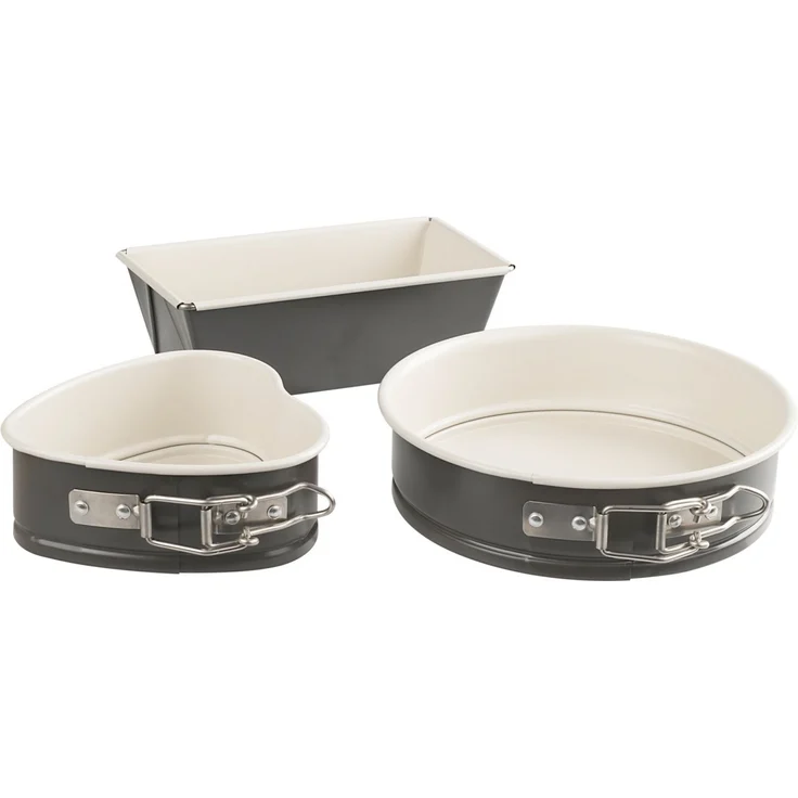 3er Mini Backformen Set Springform Kastenform Herzform Exclusive Dr. Oetker 4535 – Bild 1