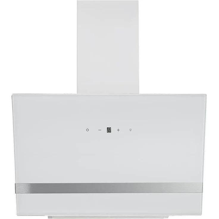 respekta Premium CH 24060 WAM, Motorhaube, Kamin abgewinkelt, Breite: 59.5 cm, Tiefe: 38.5 cm, Absaugung und Rückführung (mit zusätzlichem Rückführungsset), weiß – Bild 1