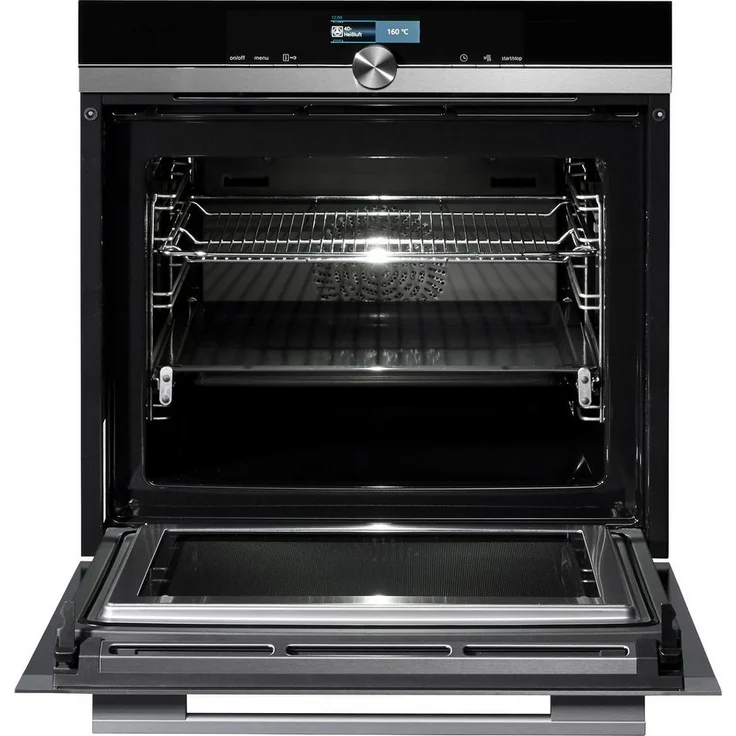 Siemens iQ700 HM636GNS1 Backofen mit Mikrowelle, Einbaugerät, Garraum 67 l, Mikrowellenleistung 800 W, Breite 59,4 cm, varioSpeed, Schnellaufheizung und coolStart, ecoClean, cookControl, edelstahl, schwarz – Bild 5