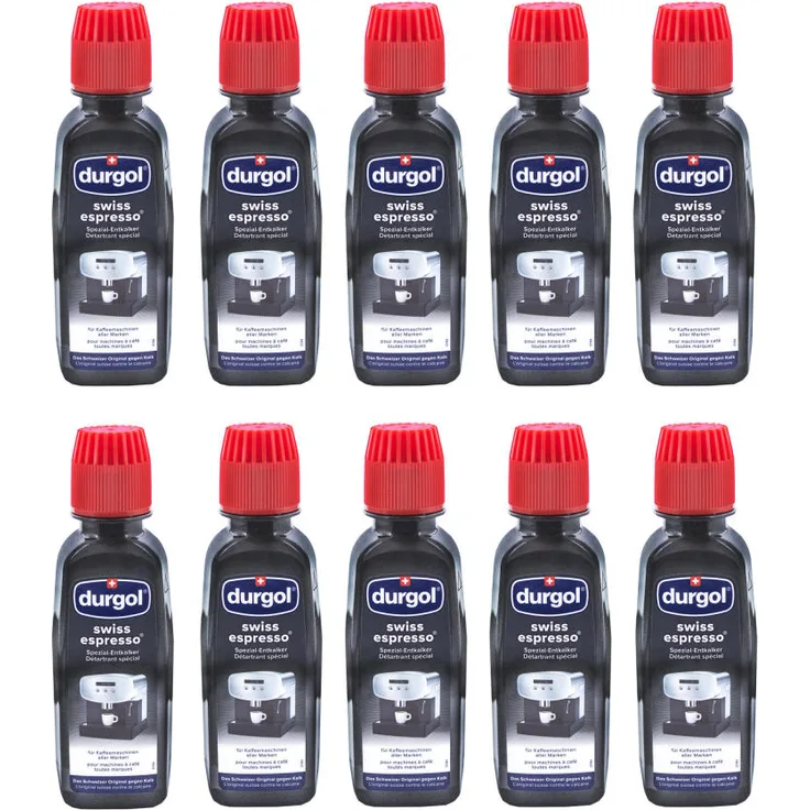 Durgol Swiss Espresso Spezial-Entkalker, 5 Packungen, 10 x 125ml