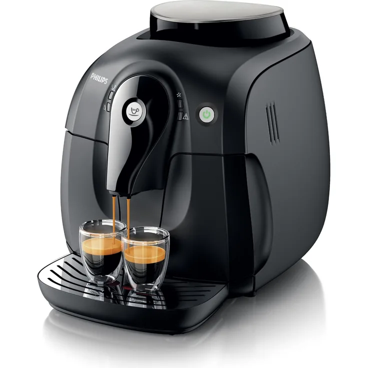 Philips HD8650-01 2000 Serie Kaffeevollautomat, Keramikmahlwerk, schwarz