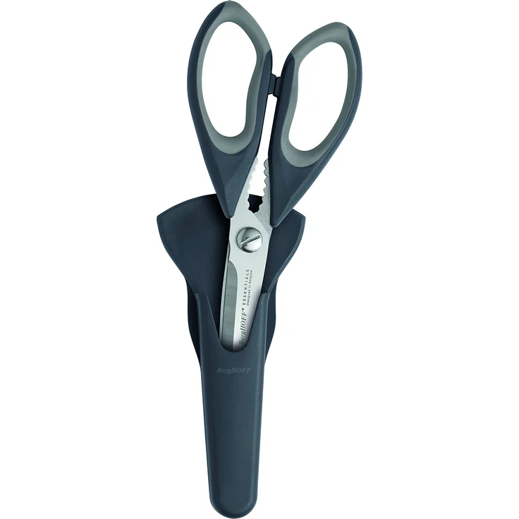 Berghoff 1106254 Küchenschere, mit Tasche, Edelstahl,Schwarz