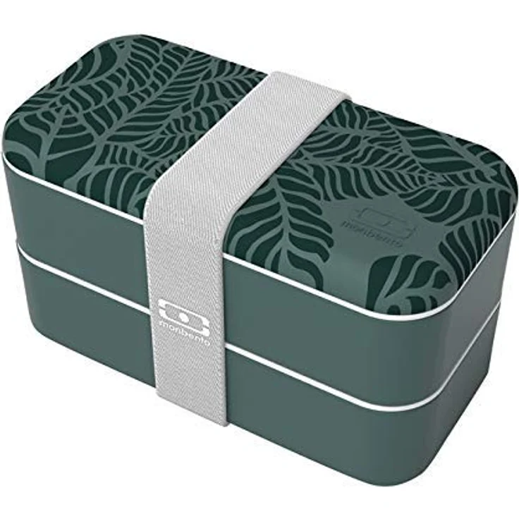 monbento Original Bento Box, Kunststoff, Jungle, 18,5 x 9,4 x 10 cm