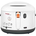Tefal FF1631 Fritteuse One Filtra, mit Öl, 1.900 Watt, wärmeisoliert, 1,2 kg Fassungsvermögen, 2,1 Liter, weiß-anthrazit